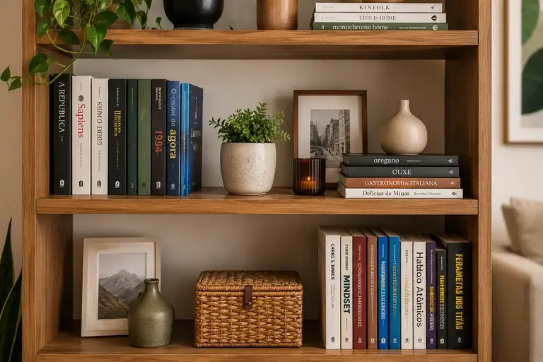Como Organizar Sua Estante De Forma Criativa